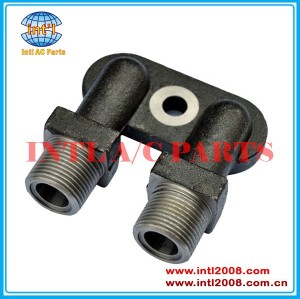 Fitting Adapter Vertical O-Ring/fitting Port/Tube manifold fitting for ZEXEL TM13/15/16 HD Compressors Without Service Port