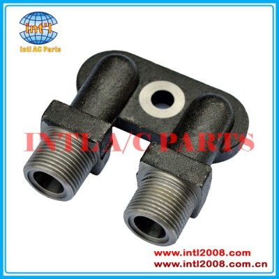 Fitting Adapter Vertical O-Ring/fitting Port/Tube manifold fitting for ZEXEL TM13/15/16 HD Compressors Without Service Port