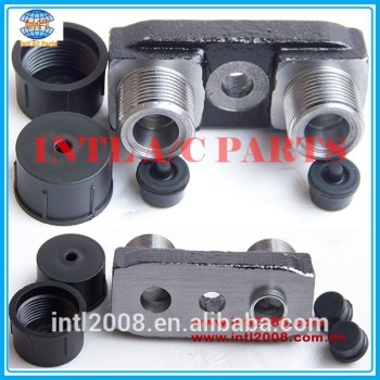 Fitting Adapter Vertical O-Ring/fitting Port/Tube manifold fitting for TM Style Zexel Compressors Without Service Port