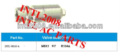 R134a Auto air conditioner Iron valve seat hose fittings valve seat hose adapter hose connector hose coupling