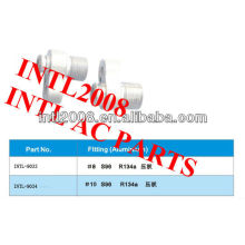 R134a Auto air conditioner aluminum fittings/ hose fittings