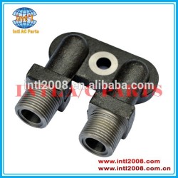 Air A/C Compressor Fitting Adapter Vertical O-Ring for ZEXEL TM13/15/16 Compressors Without Service Port
