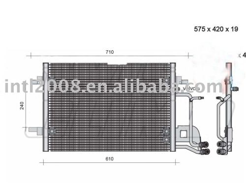 auto condenser for Audi / 8D0 260 401 C / 8D0 260 401 D