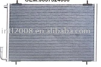 auto condenser for PEUGEOT 206 / China auto condenser manufacture/China condenser supplier