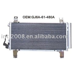 Auto condensador para mazda familia/ china auto condensador fabricação/ china condensador fornecedor