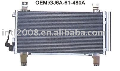 Auto condensador para mazda familia/ china auto condensador fabricação/ china condensador fornecedor