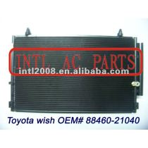 Auto AC Condenser ASSY TOYOTA WISH 88460-21040 8846021040 88460 21040 for cooling GOOD QUALITY AND FAST DELIVERY