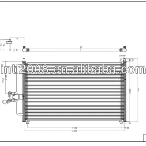 DPI#4975 Ford Escape 2001-2004 4L3419710AD Mazda Tribute 2001-2004 condenser