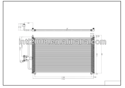 DPI#4975 Ford Escape 2001-2004 4L3419710AD Mazda Tribute 2001-2004 condenser