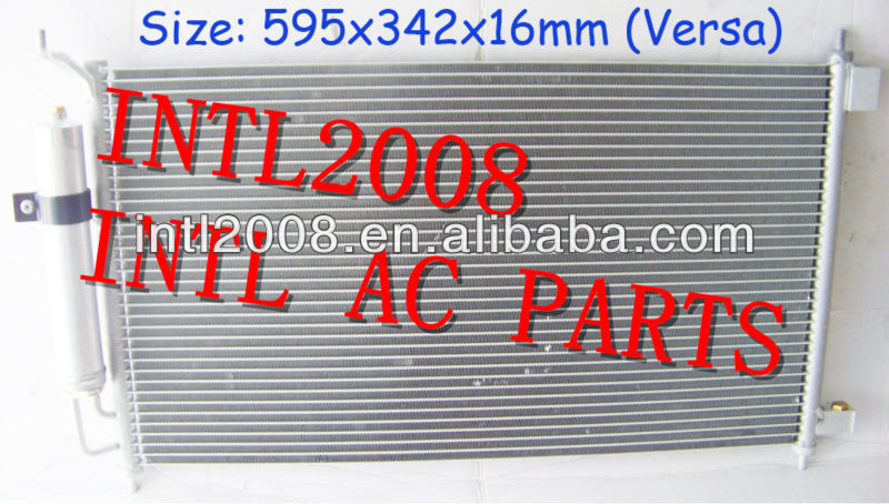 air ac a c condenser assembly With Drier for Nissan Versa Cube Quest 92100EL00A 92100-EL00A 92100ZW40D 595x342x16mm
