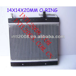 Condensador de fluxo paralelo ac universal um/c de montagem do condensador 14x14x20mm o- ring