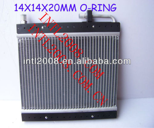 Condensador de fluxo paralelo ac universal um/c de montagem do condensador 14x14x20mm o- ring