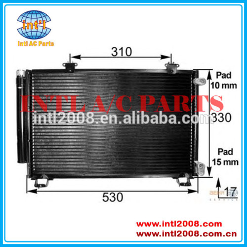 Auto parte de ar condicionado condensador da unidade para toyota yaris/echo 88454- 0d020/88460-52020/88460-54020/88450-52170