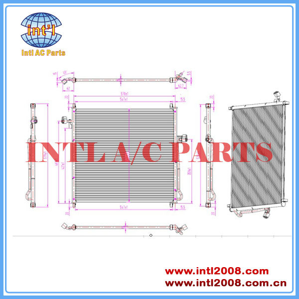 USED FOR Ford Ranger AC Condenser YL5Z19712AA YL5Z19712CA 4904