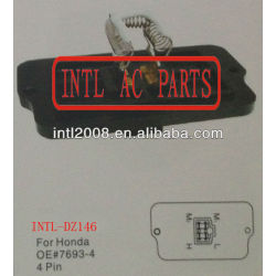 Air Conditioning Heater Resistor Rheostat HEATER BLOWER RESISTOR Motor fan resistor for-Honda 7693-4 4 pin 4pin