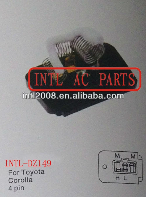 HVAC Heater BLOWER Motor fan Resistor Rheostat for Toyota Corolla 4 pin