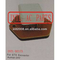 auto Rheostat Heater Resistor Rheostat HEATER BLOWER RESISTOR Motor fan resistor for ETX Excvavtor Auman 24V