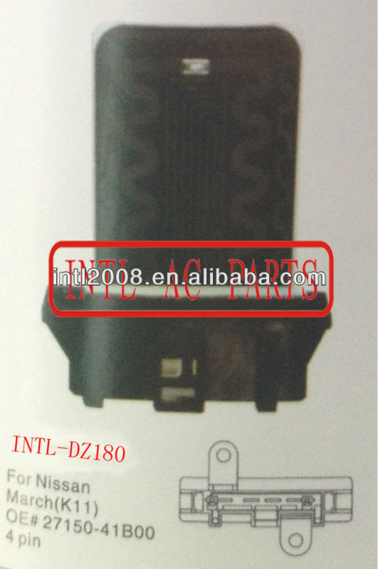 27150-41B00 2715041B00 HVAC Heater BLOWER Motor fan Resistor Rheostat for Nissan