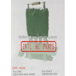 1ko-959-263a 1ko959263a 6450. Nv hvac blower resistor para vw volkswagen/fiat resistência térmica/radiador do motor do ventilador resistor