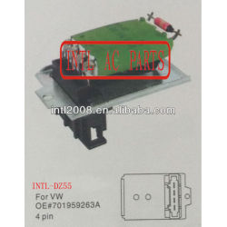 701959263a hvac blower resistor para vw golf 3/vento/polo 6n/t4 busjetta resistência térmica/regulador/radiador do motor do ventilador