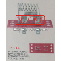 Hvac blower resistor para navistar international/kanworth volvo 1984-2000 resistência térmica/regulador/radiador ventilador resistor