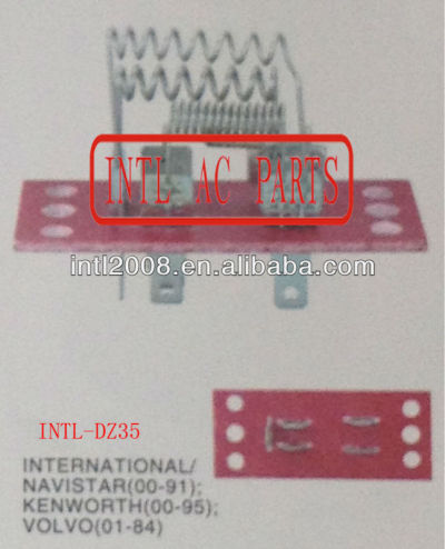 Hvac blower resistor para navistar international/kanworth volvo 1984-2000 resistência térmica/regulador/radiador ventilador resistor