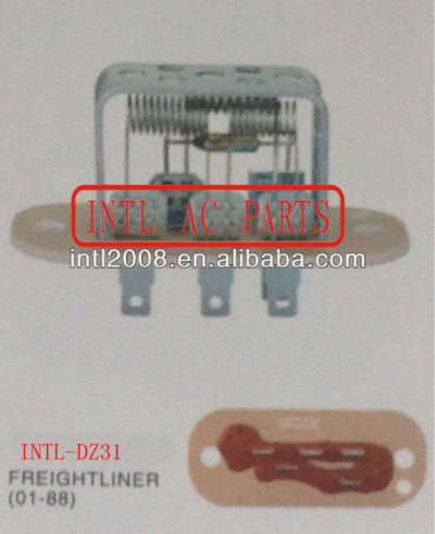 Hvac blower resistor para caminhão freightliner 1988-2001 resistência térmica/regulador/radiador do motor do ventilador resistor