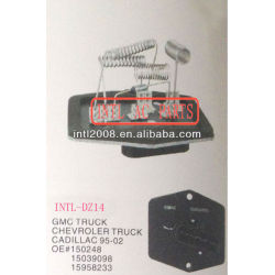 gmc truck caminhÃo chevrolet cadillac aquecedor do motor do ventilador ventilador resistor reostato 150248 15039088 15958233 15024815 15039098