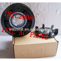 Ar condicionado conjunto de embreagem magnética auto ac um/c compressor embreagem magnética 8 sulcos da polia denso 7seu16c 8pk 105.5/100mm