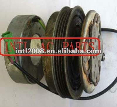 A/C compressor clutch with 4 grooves pulley for DCW17 AUDI 80 1.6/2.0 CABRIO 2.3E/1.9