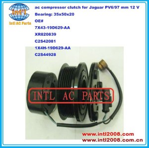 7x43- 19d629- aa xr820839 c2s42081 1x4h- 19d629- aa c2s44928 auto um/c embreagem do compressor para jaguar pv6/97 mm 12 v
