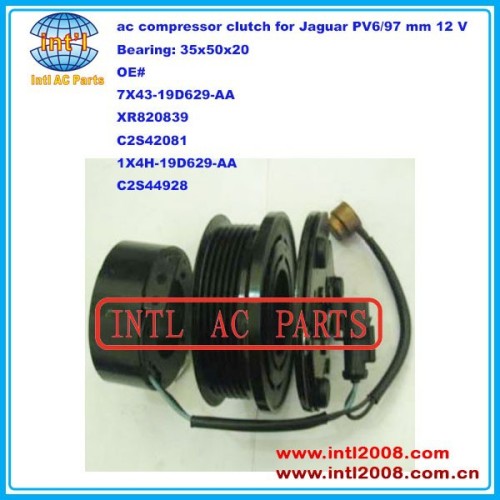 7x43- 19d629- aa xr820839 c2s42081 1x4h- 19d629- aa c2s44928 auto um/c embreagem do compressor para jaguar pv6/97 mm 12 v