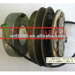 A/C compressor clutch with 4 grooves pulley for DCW17 AUDI 80 1.6/2.0 CABRIO 2.3E/1.9