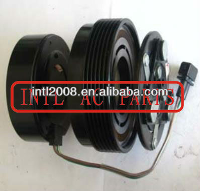 Auto um/c ac compressor embreagem pv6 polia usado para sanden 7v16 seat alhambra córdoba lbiza