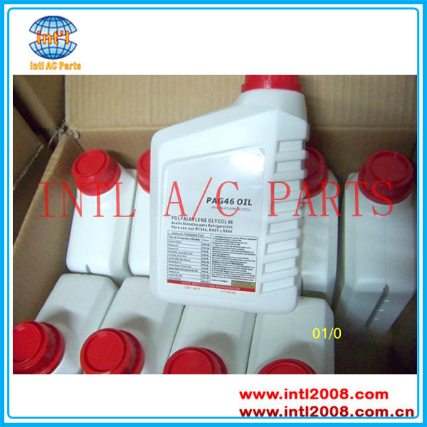 PAG a/c oil 1L 1 quart bottle PAG 46 PAG 100 PAG 150 compressor Lubricant oil Refrigerant 99.9% purity