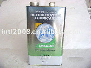 5l emkarate petróleo rl68h rl22 rl32 rl46 lubrificante de refrigeração compressor petróleo 99.9% pureza