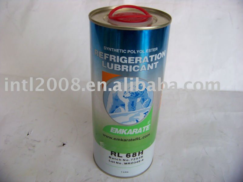 Flat-cover type 1L EMKARATE RL68H RL 68H Refrigeration Lubricant Compressor Oil 99.9% PURE