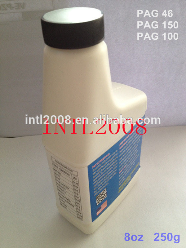 250ml/ 8OZ PAG 46 PAG 100 PAG 150 Lubricant compressor oil 3GS 4GS 5GS 3-GS 4-GS 5-GS Compressor Refrigerant Oil