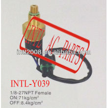 Interruptores de pressão 1/8-27 npt fêmea um/c sensor de pressão de ar condicionado transdutorinterruptor