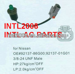 Ac auto interruptor de pressão de ar condicionado sensor de pressão para nissan 92137- 86g00 9213786g00 92137-01 g01 9213701g01