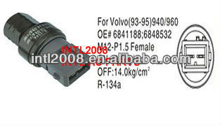 ar condicionado auto interruptor de pressão do sensor de pressão para a general motors volvo 6841188 6848532
