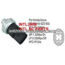 Ar condicionado Auto interruptor de pressão Sensor de pressão para Honda Acura 80440-SZ3-003 80440SZ3003