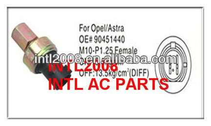 ar condicionado auto interruptor de pressão do sensor de pressão para opel astra 90451440