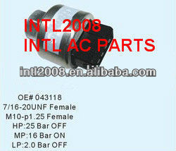 Auto ar condicionado uma/c interruptor de pressão do sensor de pressão para citroen e peugeot vw 043118