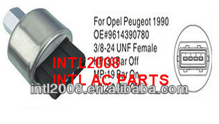AC pressure switch sensor for PEUGEOT 106/205/206/306/405/406 CITROEN BERLINGO DISPATCH SAXO 9614390780 9615340680 6455T2