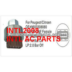 Auto ar condicionado compressor pressão interruptor sensor para peugeot/9603308080 citroen