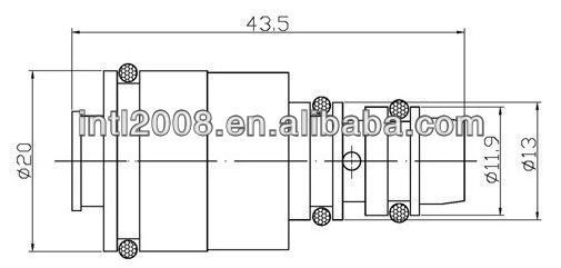 DENSO 5SL12/5SA12/5SA09/6SBU16/7SBU16C AC compressor Control Valve for Fiat/Hyundai/Kia/Mercedes/Opel/Landrover/Saab/Skoda/VW