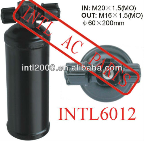 Ar condicionado ac secador do receptor uma/c receptor secador/acumulador em: m20x1.5 fora: m20x1.5( mo) 60x200mm filtro secador