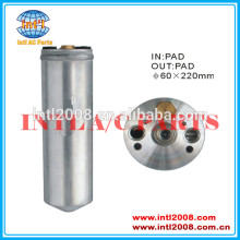 Ar condicionado ac secador do receptor uma/c receptor secador/acumulador 60x220mm tapetes de carro filtro secador