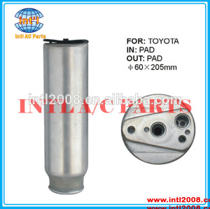 Toyota a / c receptor secador secador acumulador para auto ar condicionado 60 X 205 MM